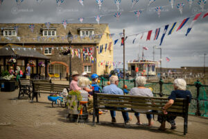 Harbour Seats in Summer Light