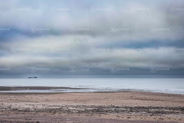 Solitary Ship on a Calm Sea