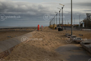 Sand covered Promenade at Dawn