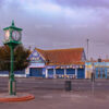 Dawn’s Quiet Guardian: Jubilee Clock on Minehead Esplanade